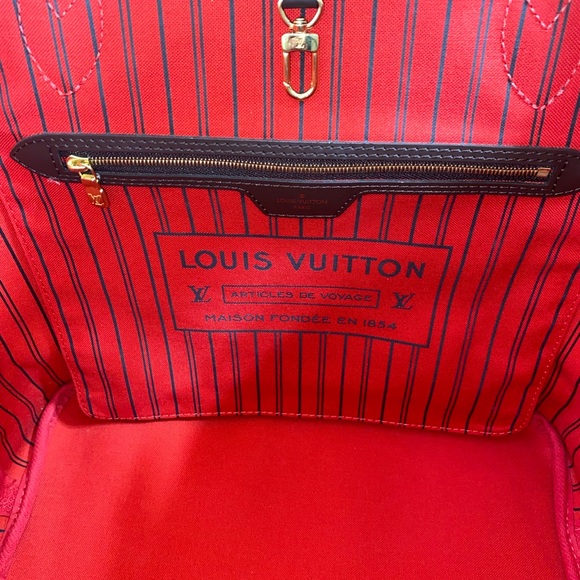 *SOLD*Louis Vuitton Damier Ebene Neverfull MM Tote - Picture 8 of 17